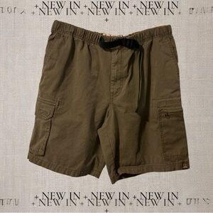 🌺GH BASS EARTH BROWN DRAWSTRING WAIST CARGO SHORTS